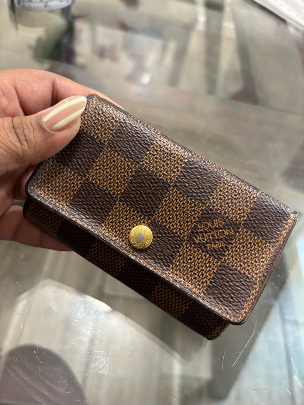 Louis Vuitton Brown Damier Ebene Key Case (OBO)